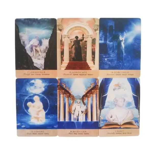 44 Pcs Oracle Cards Oracle of Delphi: Prophecies from the Eternal Priestess 10.4*7.3cm - Image 4