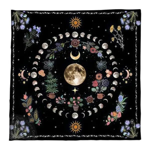 Astrology Tarot Altar Cloth: Metaphysical Board Game Mat for Pendulum Divinations - Image 5