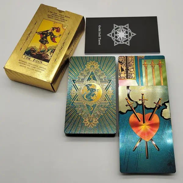 Luxe Gold Foil Tarot Deck: Cost-Worthy Oracle Cards for Beginners, Beautifully Packaged - Image 5