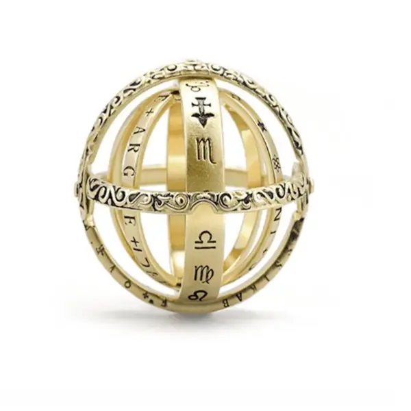 Reversible Metamorphic Astronomical Ball Ring - Retro Style Couple Jewelry - Image 6