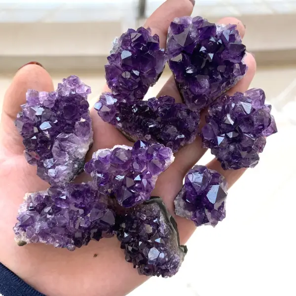 Natural Raw Amethyst Quartz Purple Crystal Cluster Healing Stones Specimen Home Decoration Crafts Decoration Ornament - Image 6