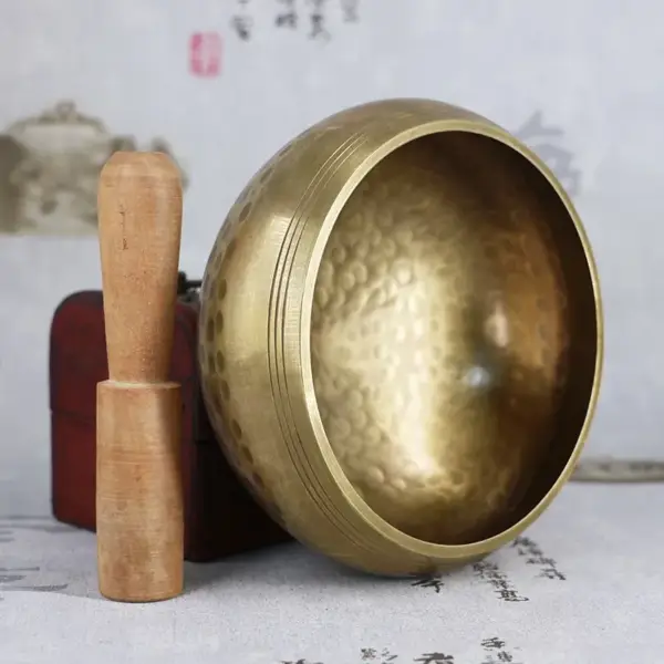 New Tibetan Copper Singing Bowl: Meditation and Chakra Therapy Bowl