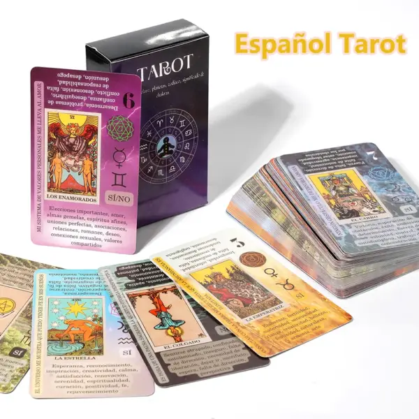 Spanish Tarot for Beginners: Cards with Meaning, Keywords, Reversed Chakra, Elemental Aspect