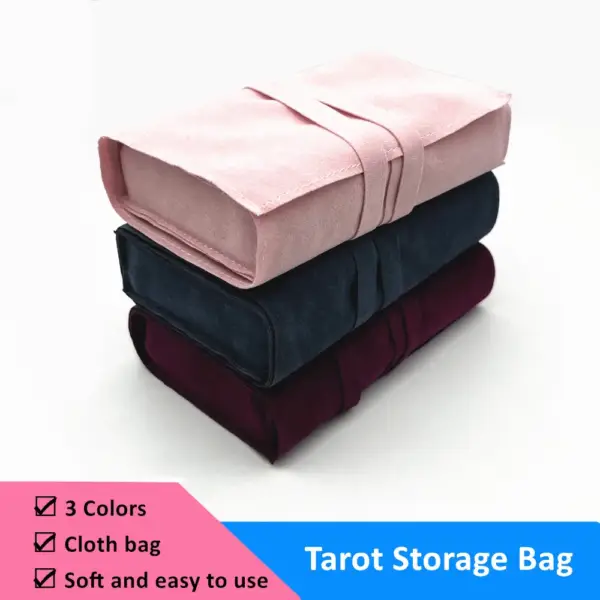 Tarot and Oracle Cards Storage Bag: Pink, Purple, Blue Cloth, Witch Divination Accessories, Astrology Dice Pouch