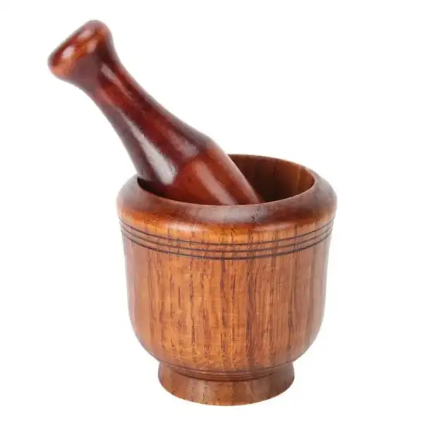 Wooden Mortar Pestle Set For Herbal Magic and Healing - Image 5